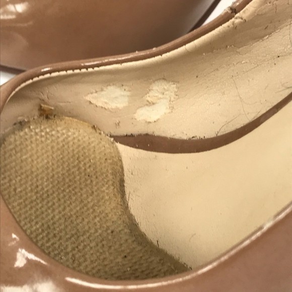 Nine West Womens Paigeo Pump Slim Heels Shoes Brown Round Toe Slip Ons 7.5 M - Picture 7 of 11